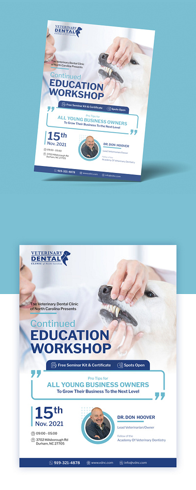 Veterinary Dental Clinic of North Carolina best bold branding classic clean creative graphic design minimal morden simple strong ui unique