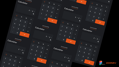 🧮 Calculator UI by econev app calculator econev figma ui ux webapp windows