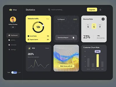 Analytics dashboard concept ai analytics dark mode dashboard gpt stats thumbnail ui ux