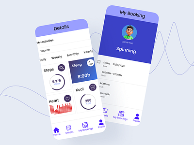 Booking and Details branding graphic design logo ui