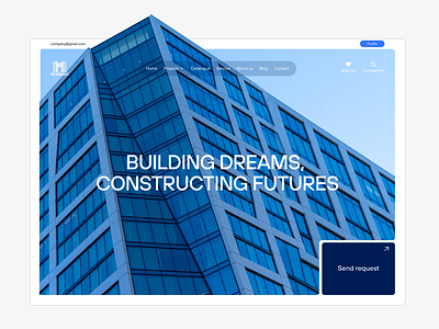 Construction web site achitecture branding construction ui uiux web design website