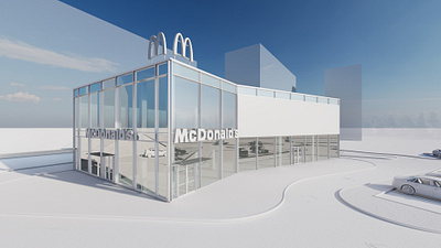 McDonald's Restaurant Concept 3d architecture concept house lumion mcdonalds render