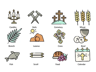 Good Friday 2d animation design faith flat goodfriday icon icons illustration man motion redemption reflection sacrifice solemnity spirituality symbolism woman