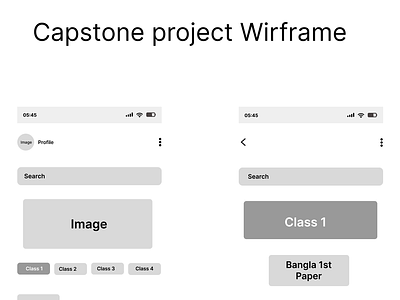 Capstone Project Wireframe capstone design project ui wireframe