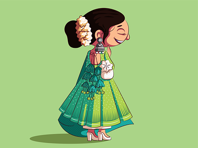 Anarkali 2d anarkali bag culture illustration illustrator indian indian wear kurti pattern salwar traditional vector woman