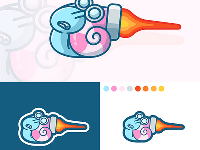 Turbo Snail🐌🚀 cartoon cute cutecartoon illustration logo mascot mascot logo snail snail cartoon snail illustration snail logo snail mascot turbo cartoon turbo logo
