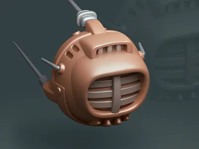 Robot 2d 3d 3dart blender cg character drawing fallout gameart gamedev illustration photoshop render robot