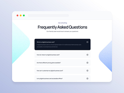 SignMail - FAQ Section branding design dribbbledesign graphic design logo odusstudio ui ux