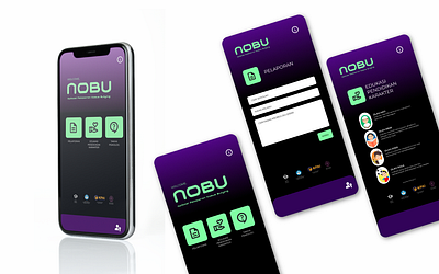 UI NOBU App graphic design ui