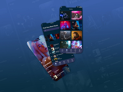 Music App Design #uidesign #mobileappdesign best ui designer design graphic design mobile app mobile app design mobile app ui design ui ui design ui ux