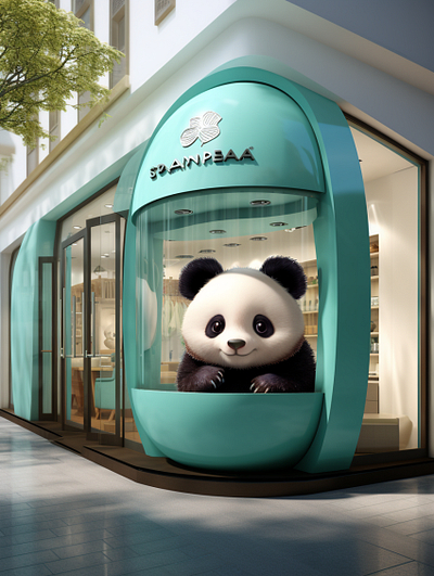 Panda Store Design design panda panda store design store