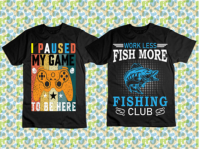 Gamer & Fishing T-Shirt Design bank fishing bass fishing catch em all fishing cavy fishing custom t shirt design fishing fishing ponds florida fishing freshwater fishing gamer gamer t shirt gamer t shirt design games gaming t shirt design how to design a t shirt pond fishing sewer fishing t shirt t shirt design vidio gamer t shirt design