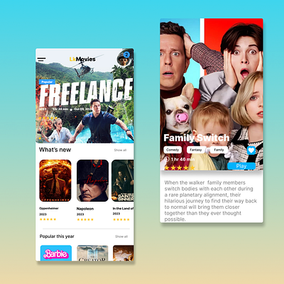 TV App dailyui design graphic design ui