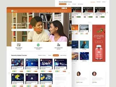 Courses Website UI UX Design best courses courses landing page courses website courses website ui design figma website freelancer learning website modern top ui ui ux designer uiux ux website design website designer website ui