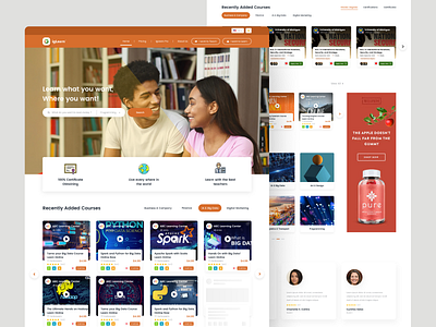 Courses Website UI UX Design best courses courses landing page courses website courses website ui design figma website freelancer learning website modern top ui ui ux designer uiux ux website design website designer website ui
