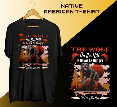 NATIVE AMERICAN WOLF T-SHIRT native american t shirt native american wolf t shirt native design wolf wolf design wolf t shirt wolf t shirt design