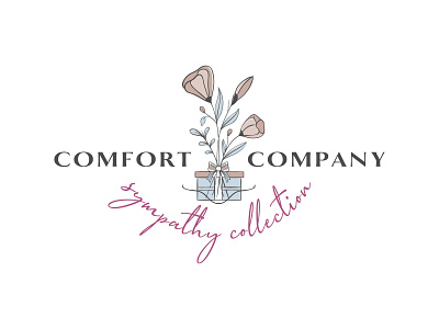 Comfort Company Sympathy Collection branding comfort gift gift collection graphic design illustration logo design minimal modern retail sympathy vector vintage