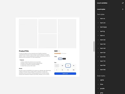 Advanced E-commerce Component in Figma design design system figma interface ui ui kit ux