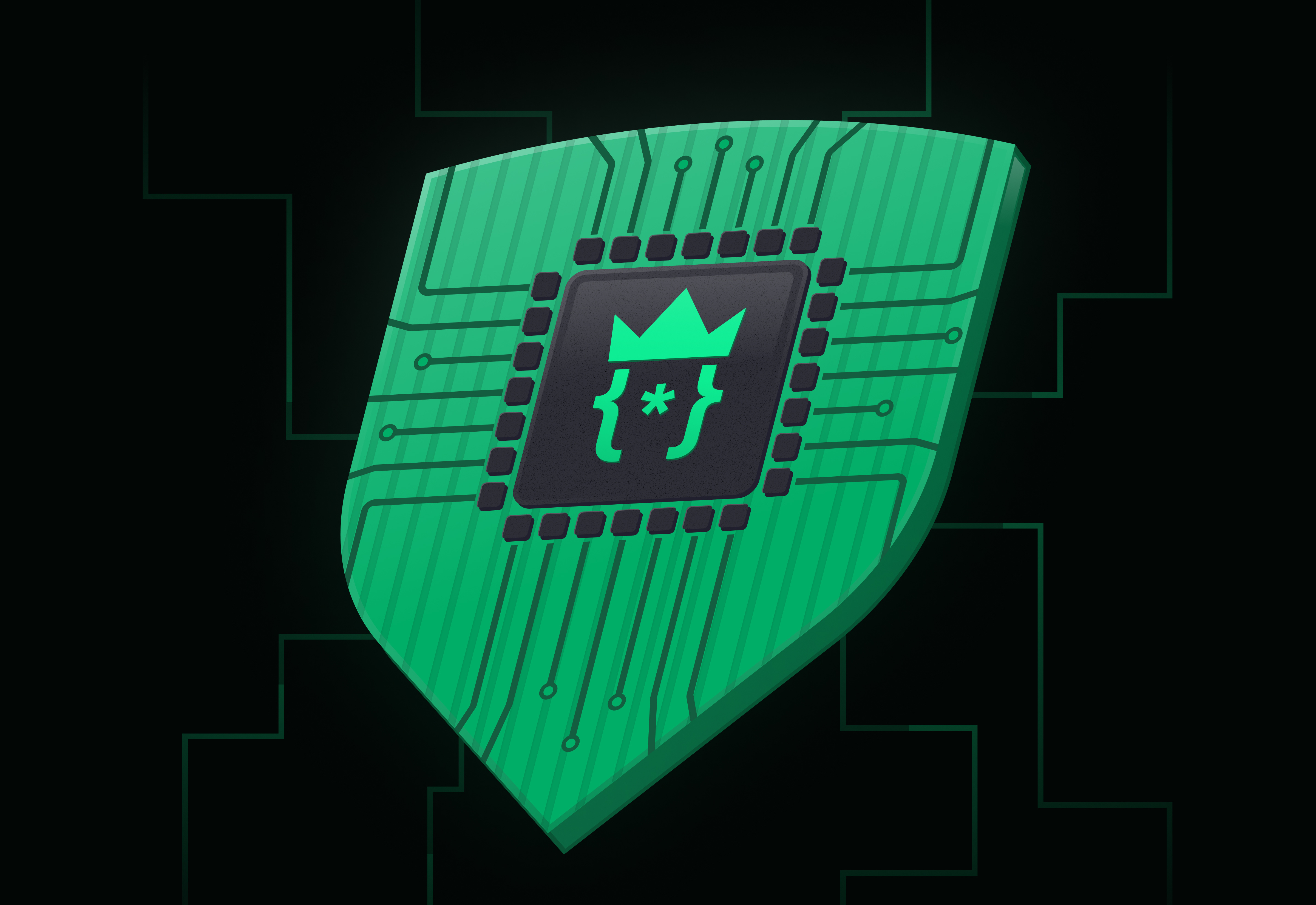 Software development agency branding branding design graphic design green illustration ilustration isometry microcircuits ui vector