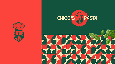 Chico's Pasta brand branding design food graphic design illustration italian logo logo design restaurant