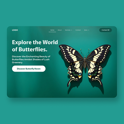 Butterfly Website UI UX Design