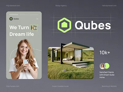 Qubes Brand Identity Concept Design adobe brand design brandidentity branding brandmark business classic logo company company logo creative logo designagency figma logo logo design modern logo pixavail studio startups trending