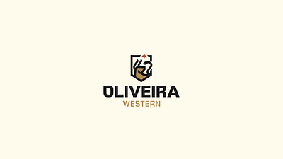 Oliveira Western brand branding bull graphic design logo logo design road texas western