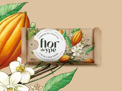 Flor de Ypê Vegetal | 03 brand brand design brand identity branding branding concept branding design design graphic design illustration logo logo design package packaging soap visual identity