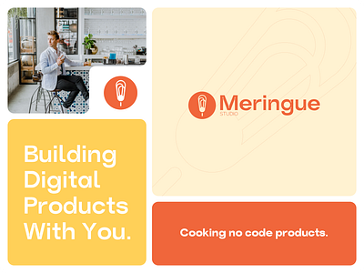 Meringue Studio - Re.Brand Design brand brand design branding cooking design digital graphic design logo product ui visual design whisk