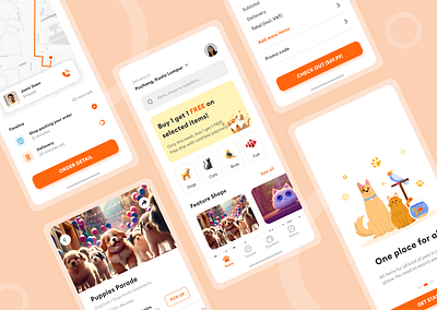 Pawpet - Deliver the best to your pets design mobile app pet ux