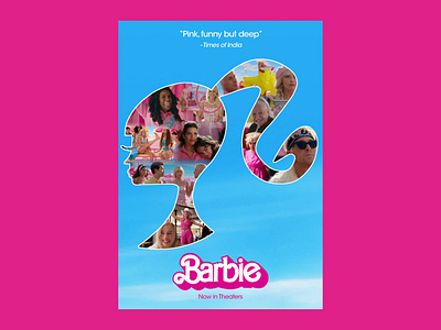 Barbie Movie Poster barbie barbie movie barbie movie poster branding daily challenge design girly movie movie poster photoshop pink poster poster inspiration poster inspo posters ui ui design