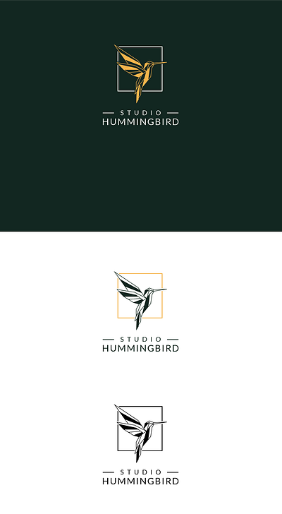 Logo design for HummingBird Studio branding design logo vector