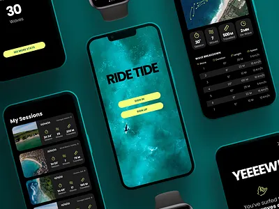 Surf’s up! app concept fitness ui ux