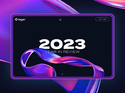 2023 Year in Review 🎉 2023 agency design gradient graphic design illustration new years portfolio purple ui ux year in review