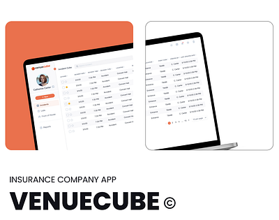 Venuecube | Insurance App design mobile ui saas ui ui design web design website design