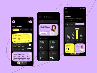 Education app app design ui ux