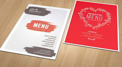 Bakery Menu Card card design food graphic folks menu