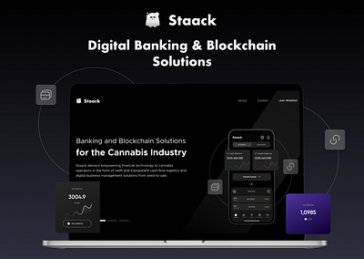 Staack | Digital Banking & Blockchain Solutions design saas ui ui design web design website design
