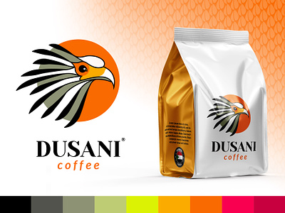 Dusani Coffee Brand Concept branding coffee logo mockup palette
