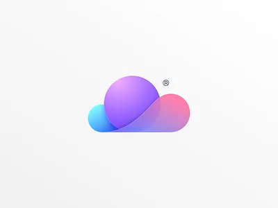 CloudTwist Logo branding cloud colorful data design identity illustration logo simple