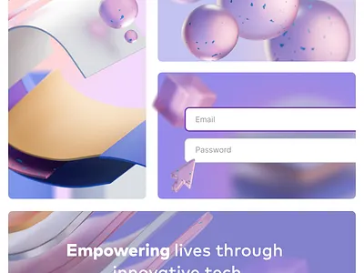 Branding Exploration Deck #1 3d b3d blender branding figma illustration key visuals render