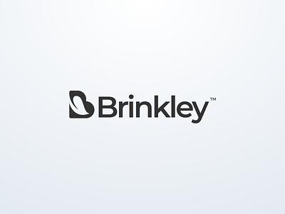 Brinkley Logo app icon branding design flat icon logo monogram simple logo