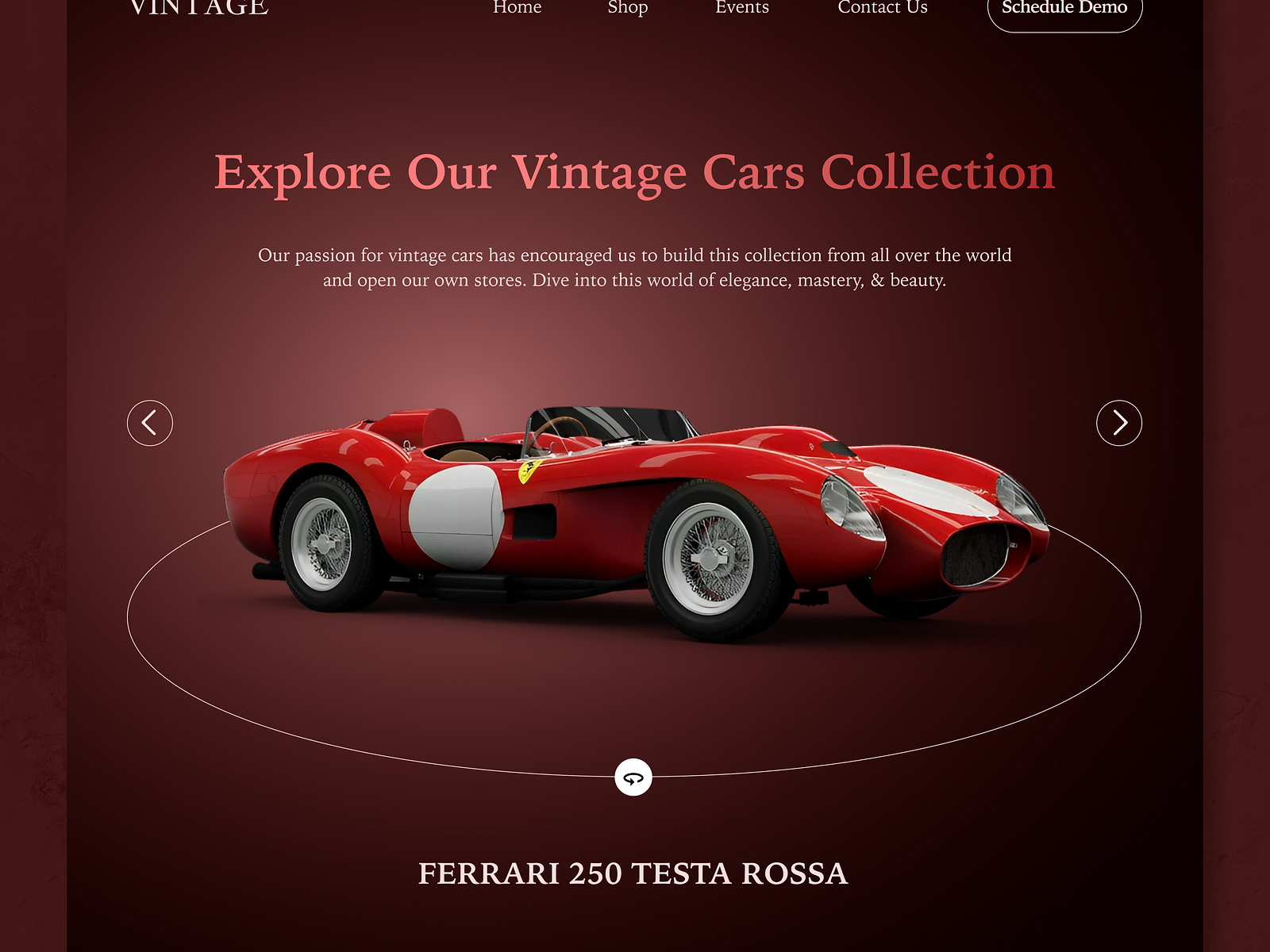 Vintage Cars Website by Imtithal Kteich on Dribbble