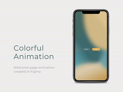 Colorful Figma Animation animation app design figma graphic design ui