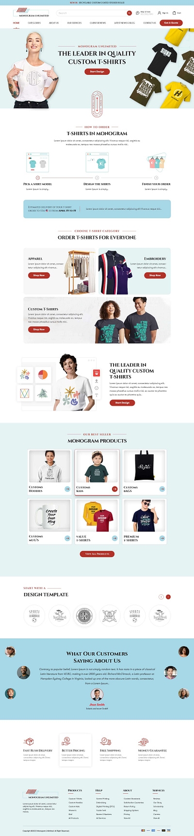 Tshirt Ecommerce Website Design ecommerce ui website