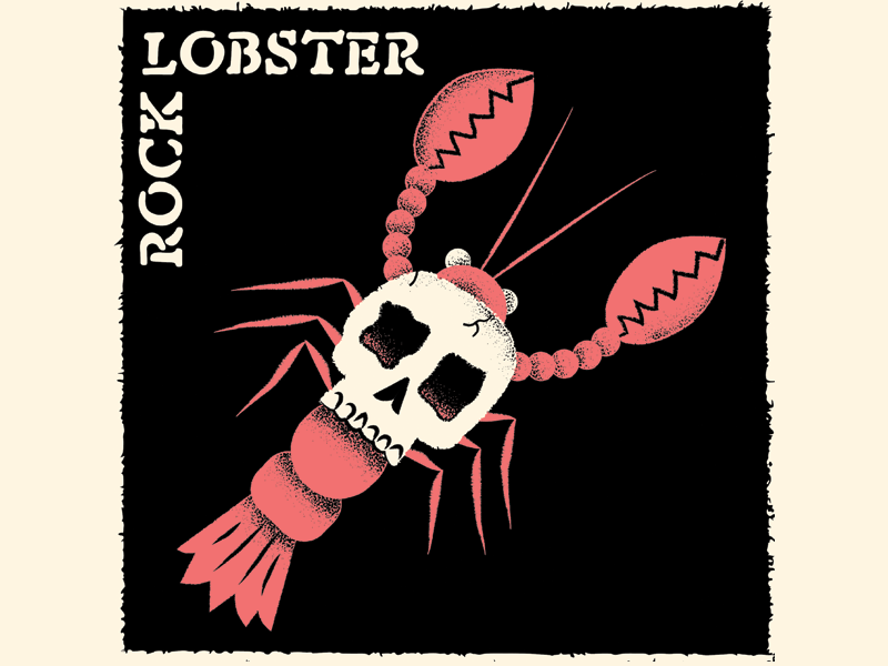 Rock Lobster editorial editorial illustration editorial illustrator illustration illustrator james olstein james olstein illustration jamesolstein.com lobster rock lobster texture vector