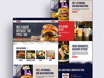 Backroads Eatery Restaurant Website brand identity branding branding design burgers clean country design food graphic design grunge logo luke bryan restaurant rough texture ux web design website website design