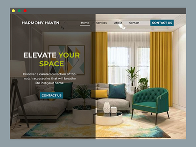 Interior Decor Website design interior decor ui ux visual design web design