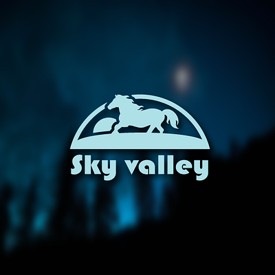 This is a logo sky valley. 3d animation branding graphic design logo motion graphics ui