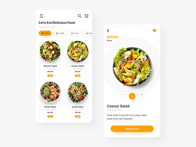 Food Ordering App - UI Design app appdesign branding design dribble figma food food ordering app foodapp graphic design onlone ordring trending ui ux